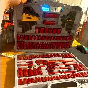 Stanley Limited Edition 148-piece Socket Set, matte-coloured.